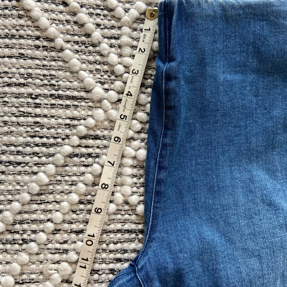 Soft Surroundings stretch pullon blue jeans distressed faded - Picture 16 of 16